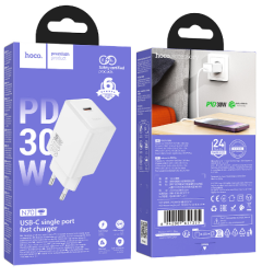 Сетевое зар. устр. Hoco N70 1С 30W белое