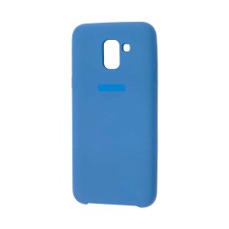 Накладка для Samsung Galaxy A6 (2018) Silicone cover синяя