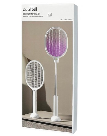  Электрическая мухобойка Qualitell Telescopic Electric Mosquito Swatter L1 белый