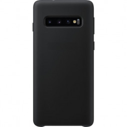 Чехол-накладка для Samsung Galaxy S10 Plus силикон матовый чёрный