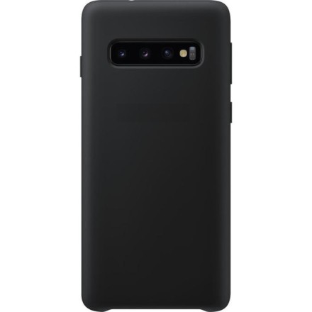  Чехол-накладка для Samsung Galaxy S10 Plus силикон матовый чёрный