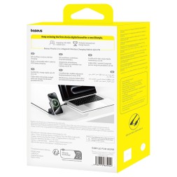 Беспроводное зарядное устройство 2в1 Baseus PicoGo Series Qi2 67W (P10276800123-00) черное