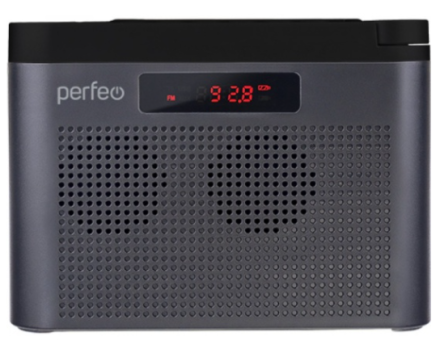  Портативный радиоприемник Perfeo Тайга 6Вт/FM/AUX/USB/MicroSD PF_B4941 серый