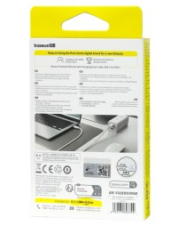 Кабель-зарядка Type-C на Type-C Baseus Foamed Silicone 100W 1м (CATWJ-01) белый