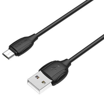  Usb Кабель-зарядка Micro Borofone BX19 Benefit 1.3A 1м силиконовый черный