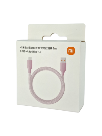  Usb Кабель-зарядка Xiaomi USB на Type-C 6A 1м BHR9836CN магнитный розовый