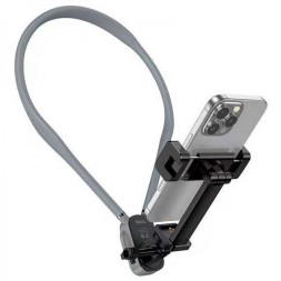 Держатель для телефона с зажимом Hoco K30 черно-серый