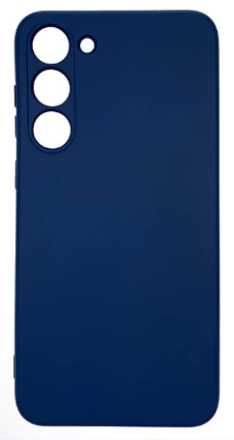  Накладка для Samsung Galaxy S23 Plus Silicone cover без логотипа темно-синяя