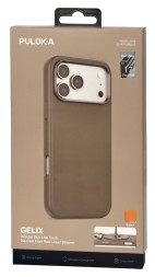 Накладка для i-Phone 17 Pro Max Puloka Gelix Magsafe оранжевый