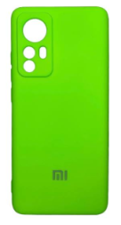 Накладка для Xiaomi 12 Silicone cover без логотипа салатовая