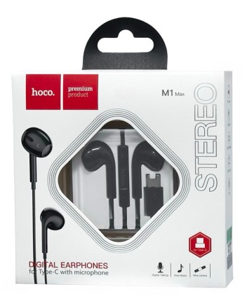  Стереонаушники Hoco M1 Max Type-C с микрофоном 1.2м черный