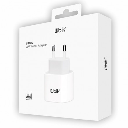  Сетевое зар. устр. Ubik UH02PD 1USB-C 3A 20W белое