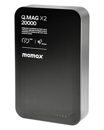  Powerbank магнитный с MagSafe Momax Q. Mag X2 20000mAh/индикатор заряда IP133CND черный