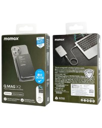 Powerbank магнитный с MagSafe Momax Q. Mag X2 20000mAh/индикатор заряда IP133CND черный