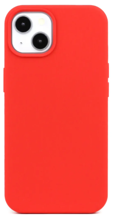  Чехол-накладка i-Phone 14 Silicone icase №14 красная