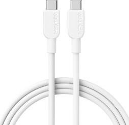 Usb Кабель-зарядка Type-C на Type-C Anker 310 (A81E1621) 60W 0.9м белый