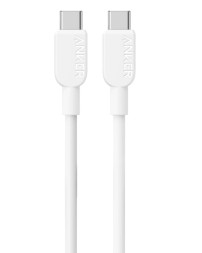 Usb Кабель-зарядка Type-C на Type-C Anker 310 (A81E1621) 60W 0.9м белый