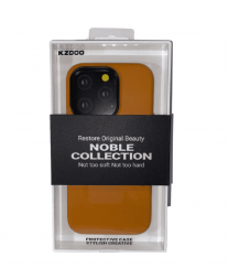 Накладка для i-Phone 14 Pro K-Doo Noble кожаная светло-коричневая