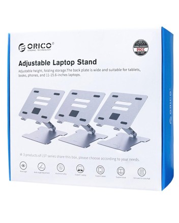  Охлаждающая подставка c USB-хабом для ноутбука Orico LST-2AS 1xUSB2.0/1xUSB3.0/SD серебристая