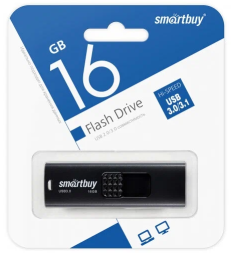 3.0 USB флеш накопитель Smartbuy 16GB Fashion (SB016GB3FSK) черный