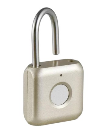  Замок со сканером отпечатков пальцев Xiaomi Uodi Smart Fingerprint lock padlock kitty золотой