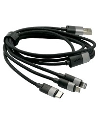 Usb Кабель-зарядка Micro/Lightning/Type-C Baseus Star Speed 1.2м (CAXS000001) чёрный