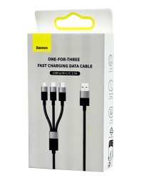 Usb Кабель-зарядка Micro/Lightning/Type-C Baseus Star Speed 1.2м (CAXS000001) чёрный