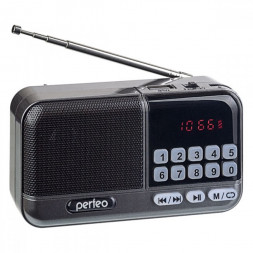Портативный радиоприемник Perfeo Aspen 3Вт/FM/AUX/USB/MicroSD (PF_B4059) черный