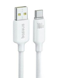 Usb Кабель-зарядка TYPE-C Baseus Foamed Silicone 100W 1м (E0426801) белый