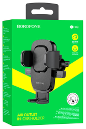 Держатель в автомобиль в воздуховод Borofone BH69 с зажимом черный