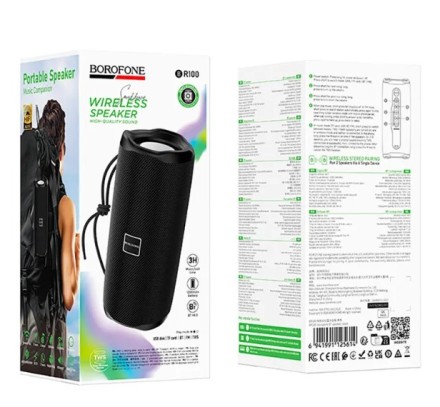  Bluetooth колонка Borofone BR100 BT5.0/500mAh/5ч/5Вт/MicroSD/TF черная