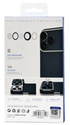 Защитное стекло i-Phone 17 Pro Max на линзы камеры Keephone Kevlar Lens синий