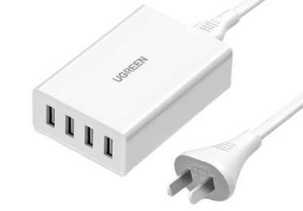  Сетевое зар. устр. Ugreen CD102 4USB 34W белое