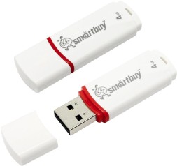 USB флеш накопитель Smartbuy 4GB Crown White (SB4GBCRW-W)