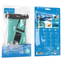 Водонепроницаемый чехол для телефона Hoco HX52 размером до 7,2&quot; чёрный