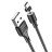  Usb Кабель-зарядка магнитный Micro Hoco X52 Sereno 2.4A 1м силиконовый черный