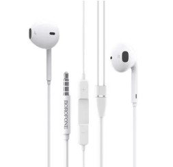 Наушники с микрофоном Borofone BM30 1.2м белые