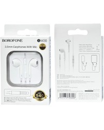 Наушники с микрофоном Borofone BM30 1.2м белые
