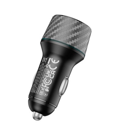  Автомобильное заряд. устр. Borofone BZ21 1USB/1C 48W черное