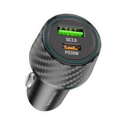 Автомобильное заряд. устр. Borofone BZ21 1USB/1C 48W черное