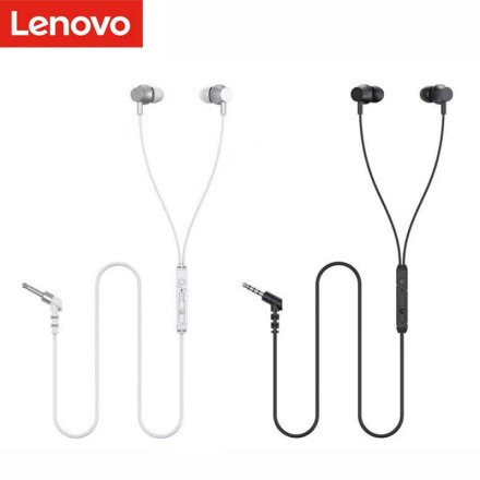  Стереонаушники Lenovo QF320 с микрофоном черные