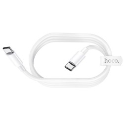 Usb Кабель-зарядка Type-C на Type-C Hoco X51 5A 100W 1м силиконовый белый