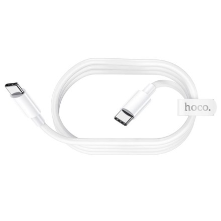  Usb Кабель-зарядка Type-C на Type-C Hoco X51 5A 100W 1м силиконовый белый