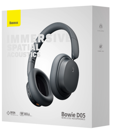  Bluetooth-наушники полноразмерные Baseus Bowie D05 (NGTD020213) серый