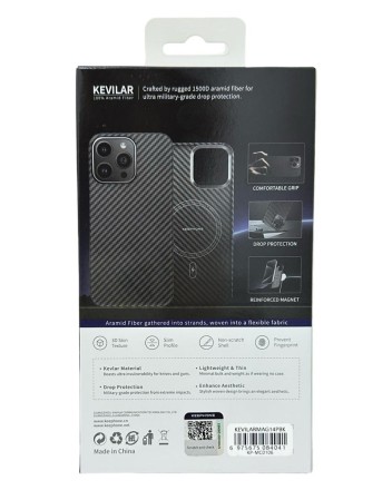  Накладка для i-Phone 14 Pro Keephone Kevilar MagSnap черный