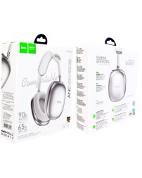 Стереонаушники Bluetooth полноразмерные Hoco W55 Plus ANC BT5.4/ANC/65ч серебристые