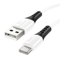 Usb Кабель-зарядка Type-C Hoco X82 3A 1м мягкий силиконовый белый