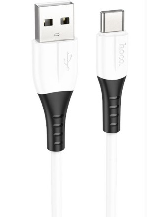  Usb Кабель-зарядка Type-C Hoco X82 3A 1м мягкий силиконовый белый
