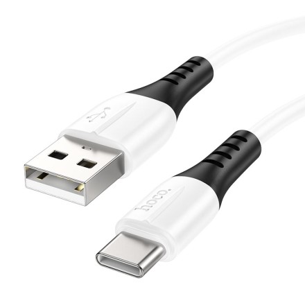  Usb Кабель-зарядка Type-C Hoco X82 3A 1м мягкий силиконовый белый