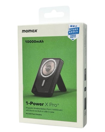  Powerbank магнитный с MagSafe Momax 1-Power X Pro+ 10000mAh IP132HKD черный